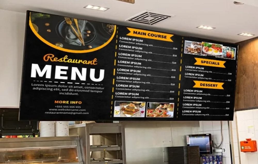 Commercial kitchen with evolving menu preparation